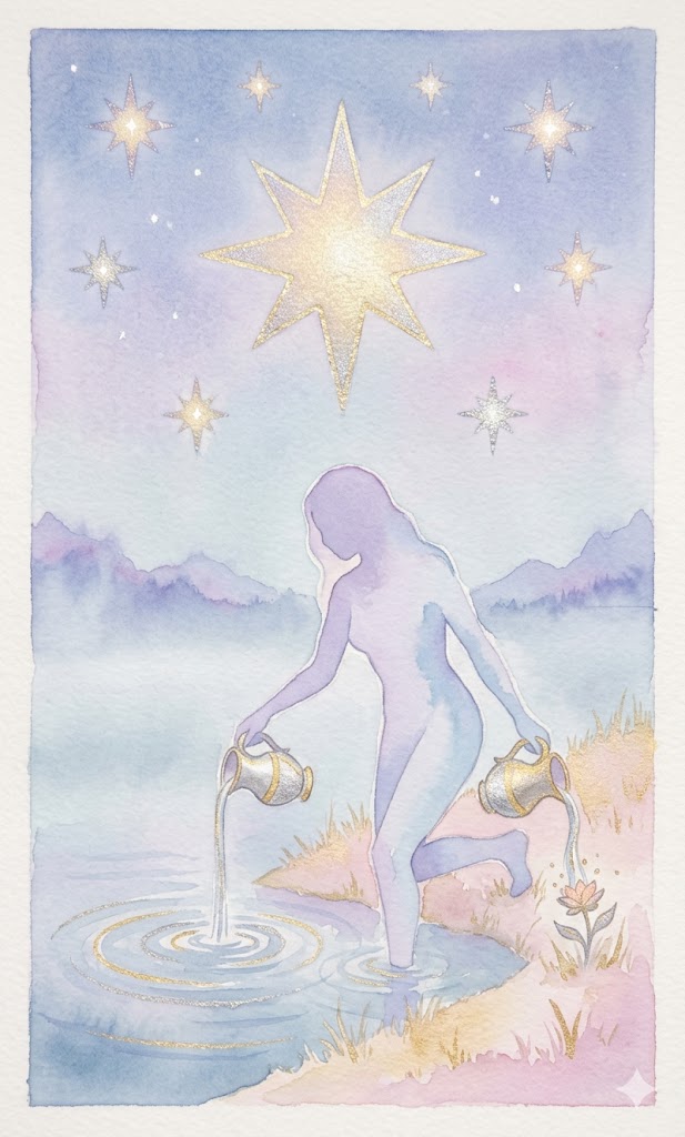 17. 星のタロットカード